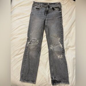 H&M Gray Ripped Knee Jeans | Distressed Denim